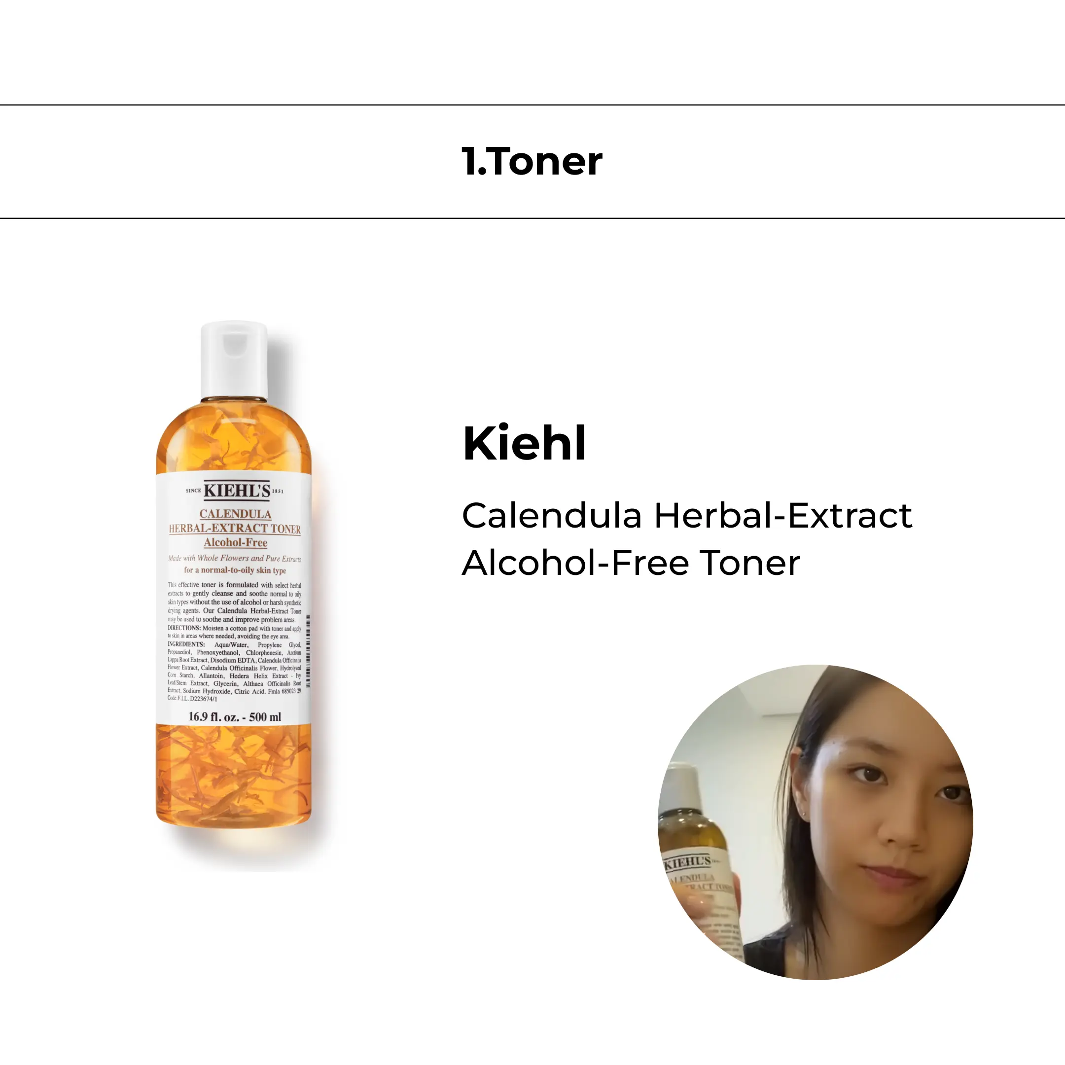 Kiehl Calendula Herbal-Extract Alcohol-Free Toner