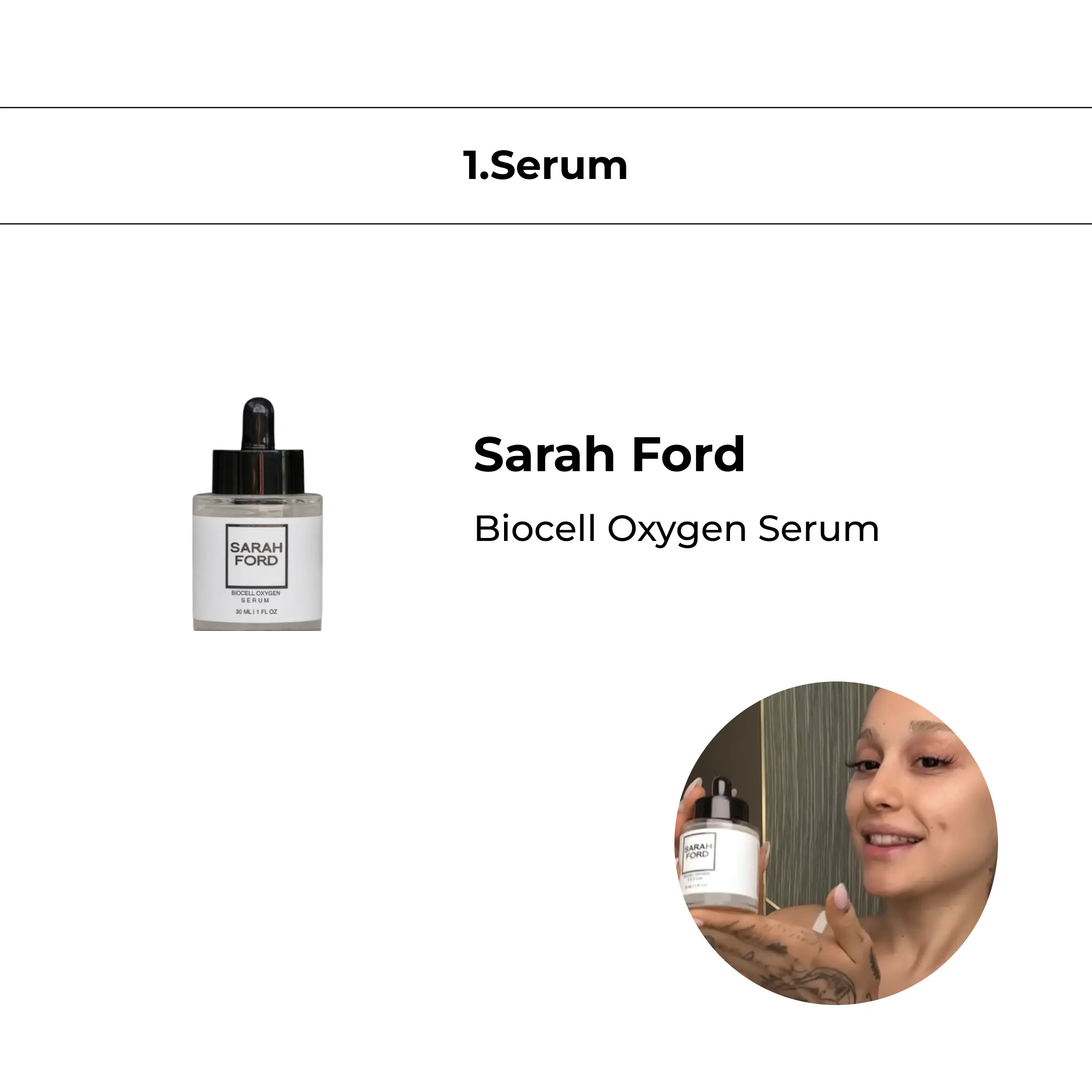 Sarah Ford - Biocell Oxygen Serum