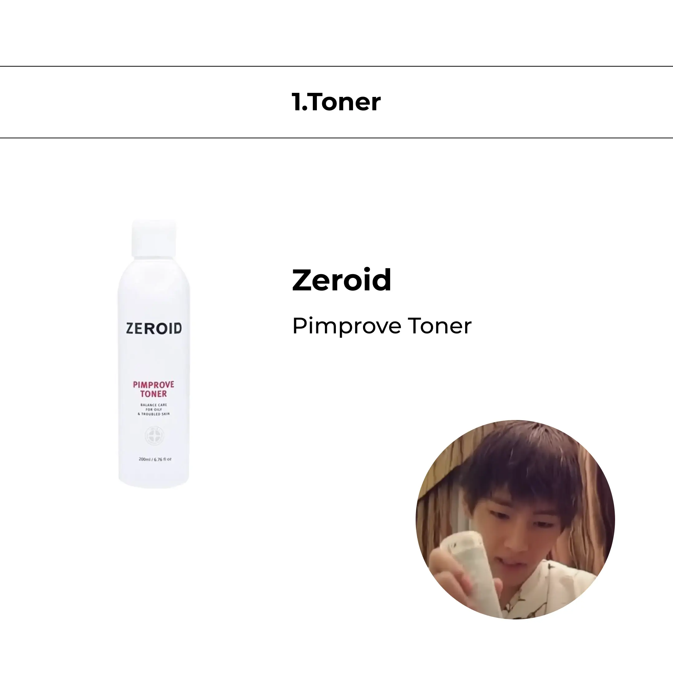 Zeroid Pimprove Toner