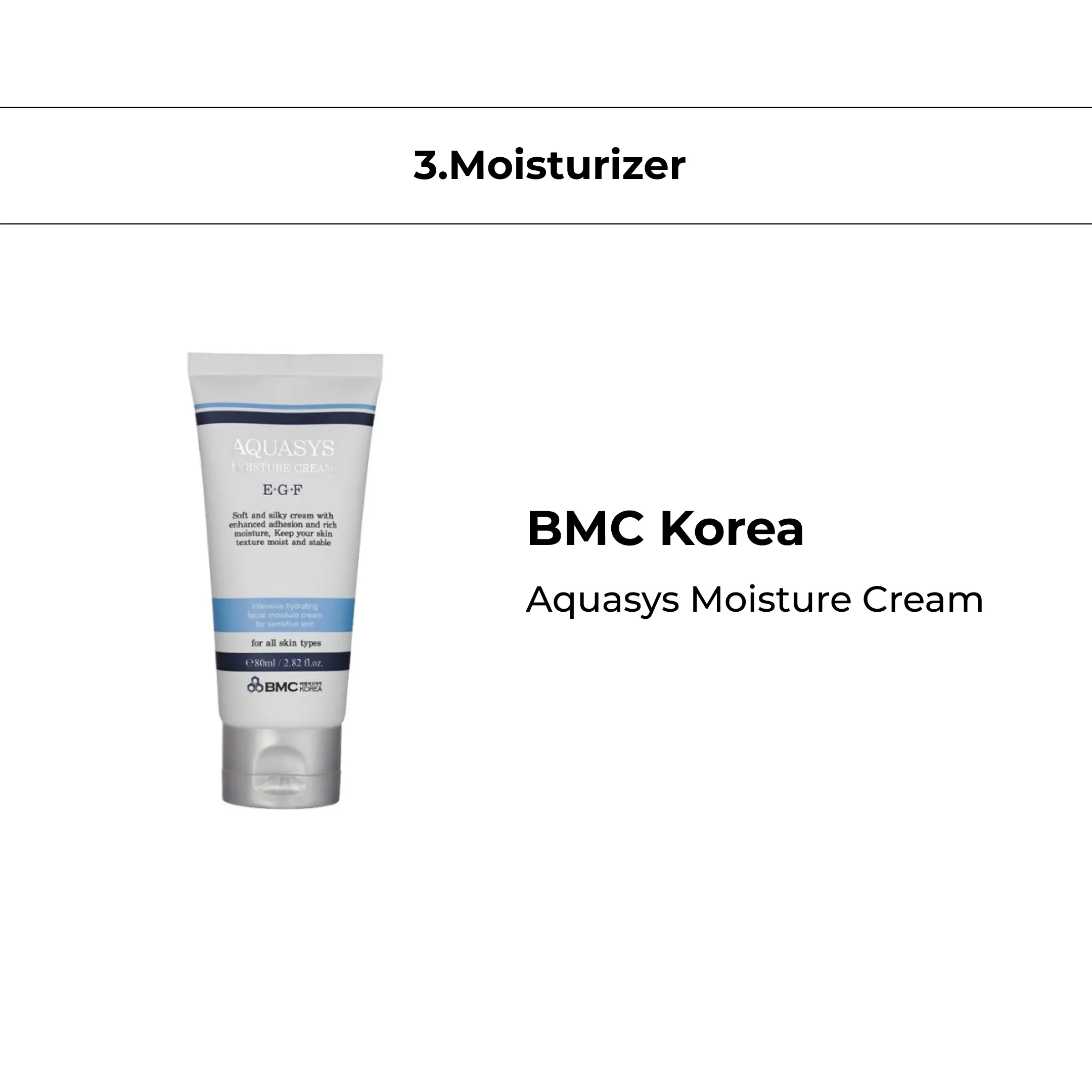 BMC Korea Aquasys Moisture Cream