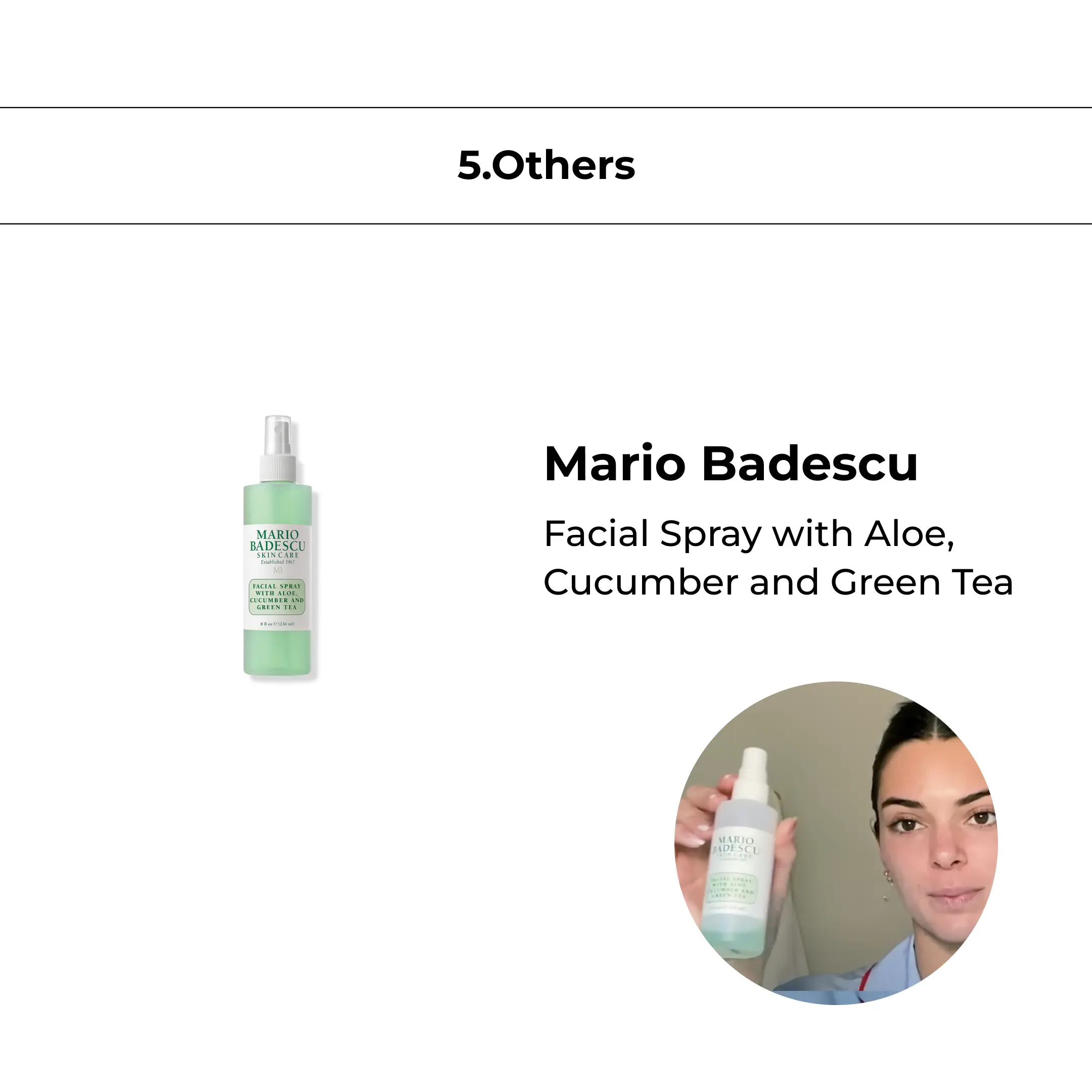 Mario Badescu - Facial Spray with Aloe, Cucumber and Green Tea