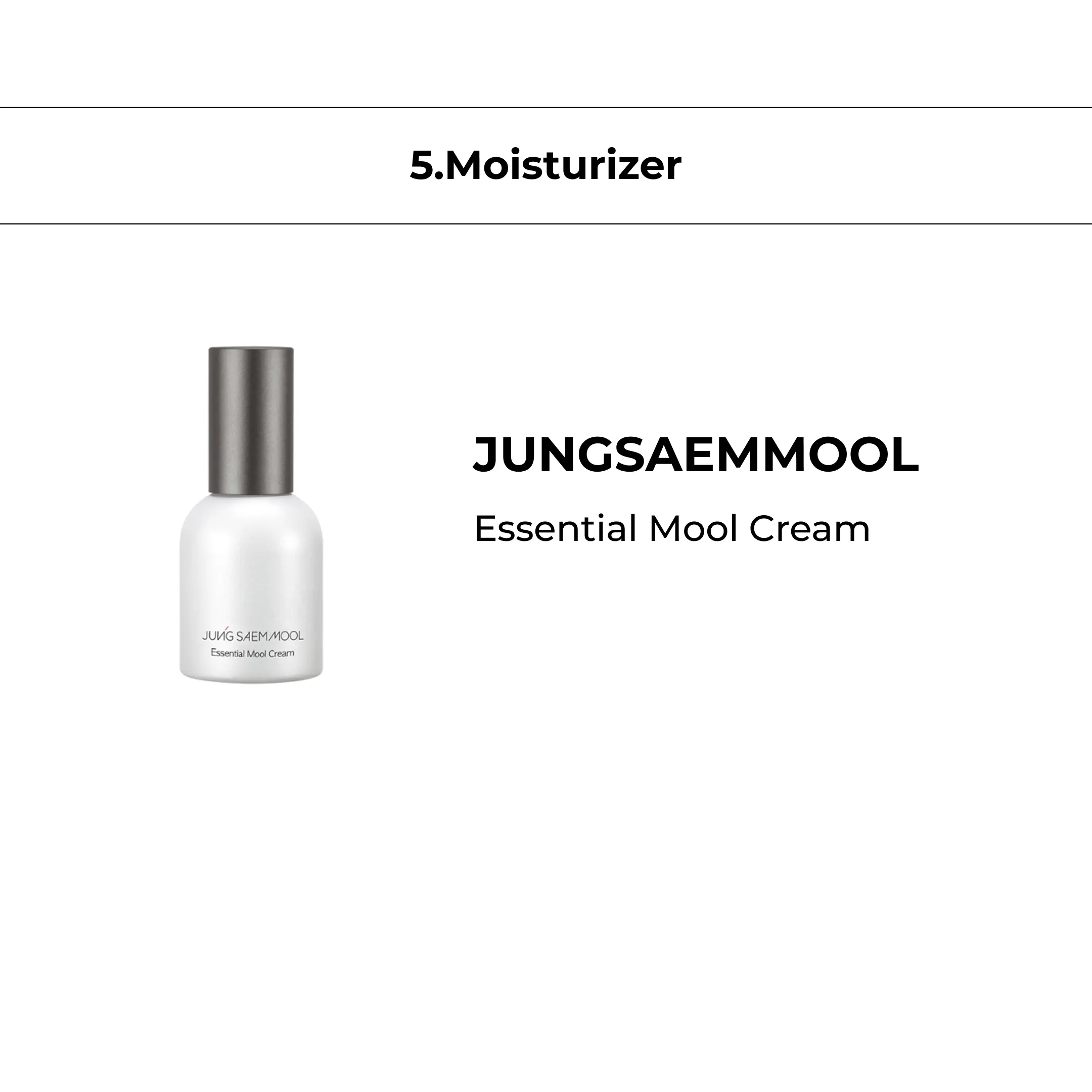 Jungsaemmol Essential Mool Cream